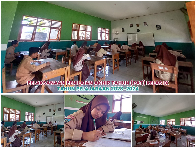Pelaksanaan Penilaian Akhir Tahun (PAT) Kelas IX di SMP Islam FAZZA Berlangsung Aman dan Lancar