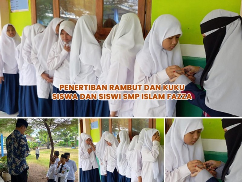 Kegiatan Rutin Penertiban Rambut dan Kuku di SMP Islam FAZZA untuk Membangun Kedisiplinan Siswa
