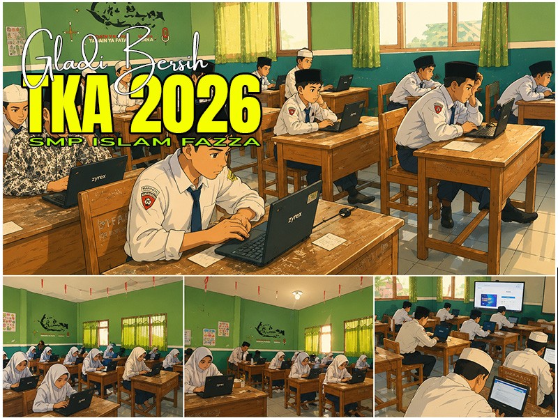 Gladi Bersih TKA di SMP Islam FAZZA Berjalan Lancar dan Penuh Semangat di Bulan Ramadan